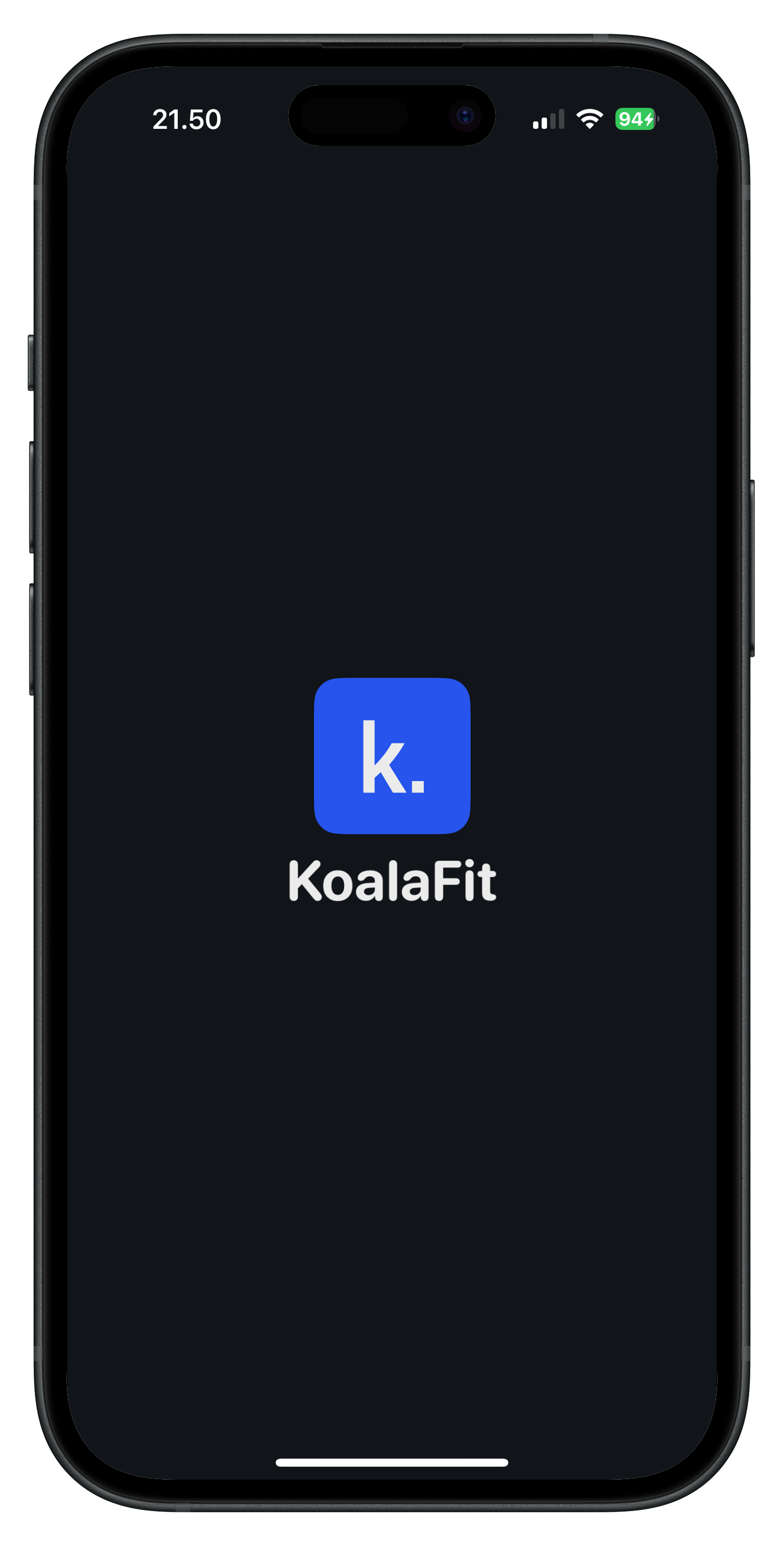 KoalaFit splash screen