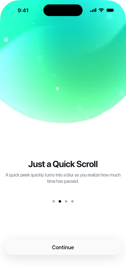 Onboarding — Just a Quick Scroll