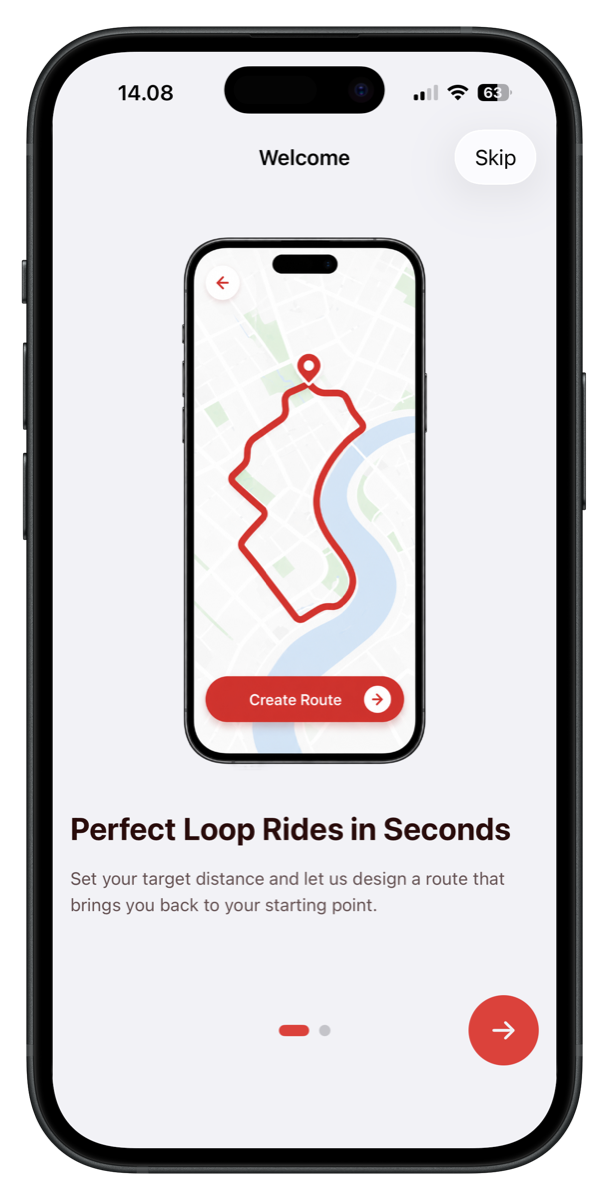 Onboarding, Perfect Loop Rides in Seconds