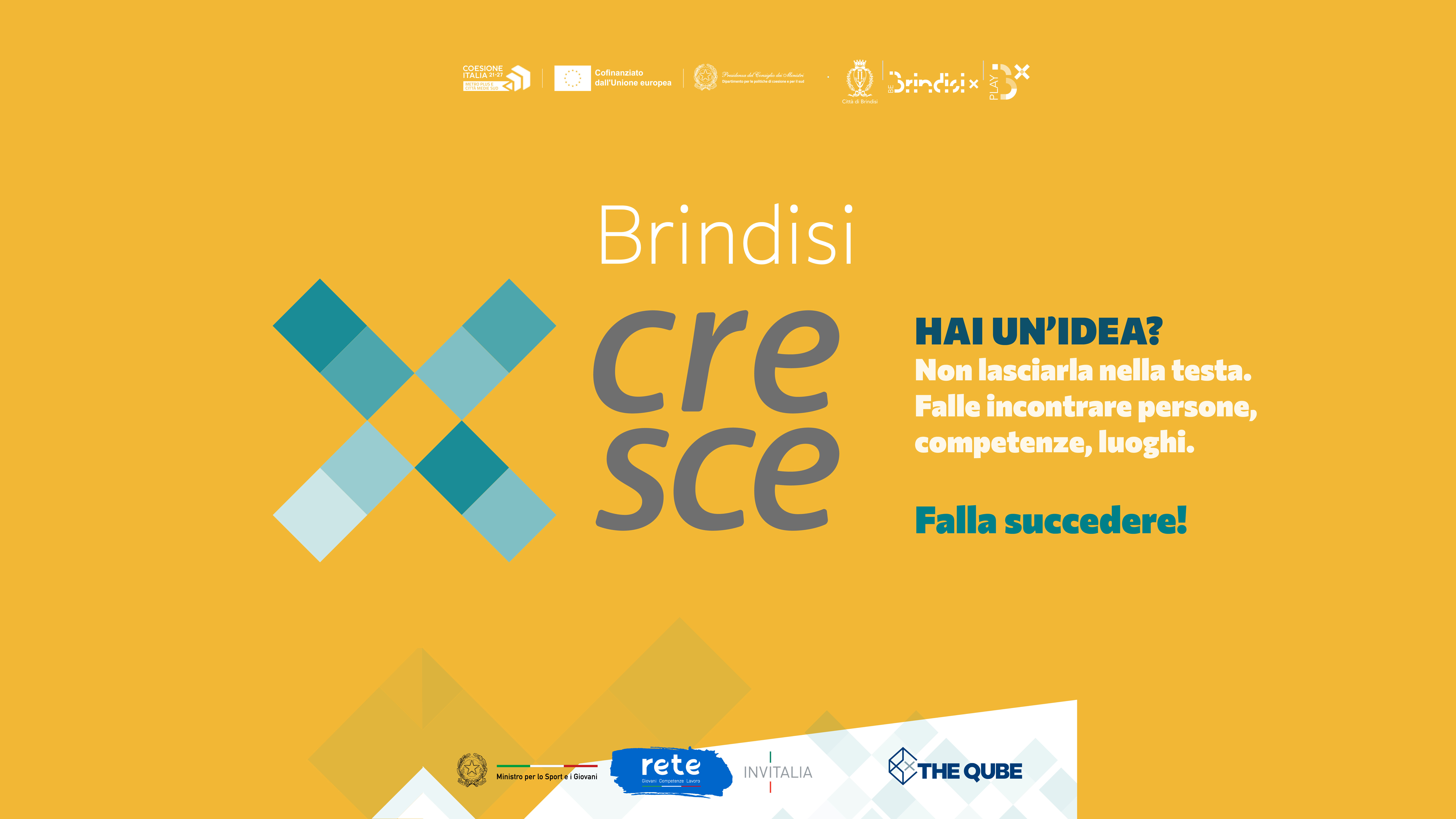 Manifestazione d’interesse per la partecipazione ad un percorso di formazione imprenditoriale Brindisi Cresce