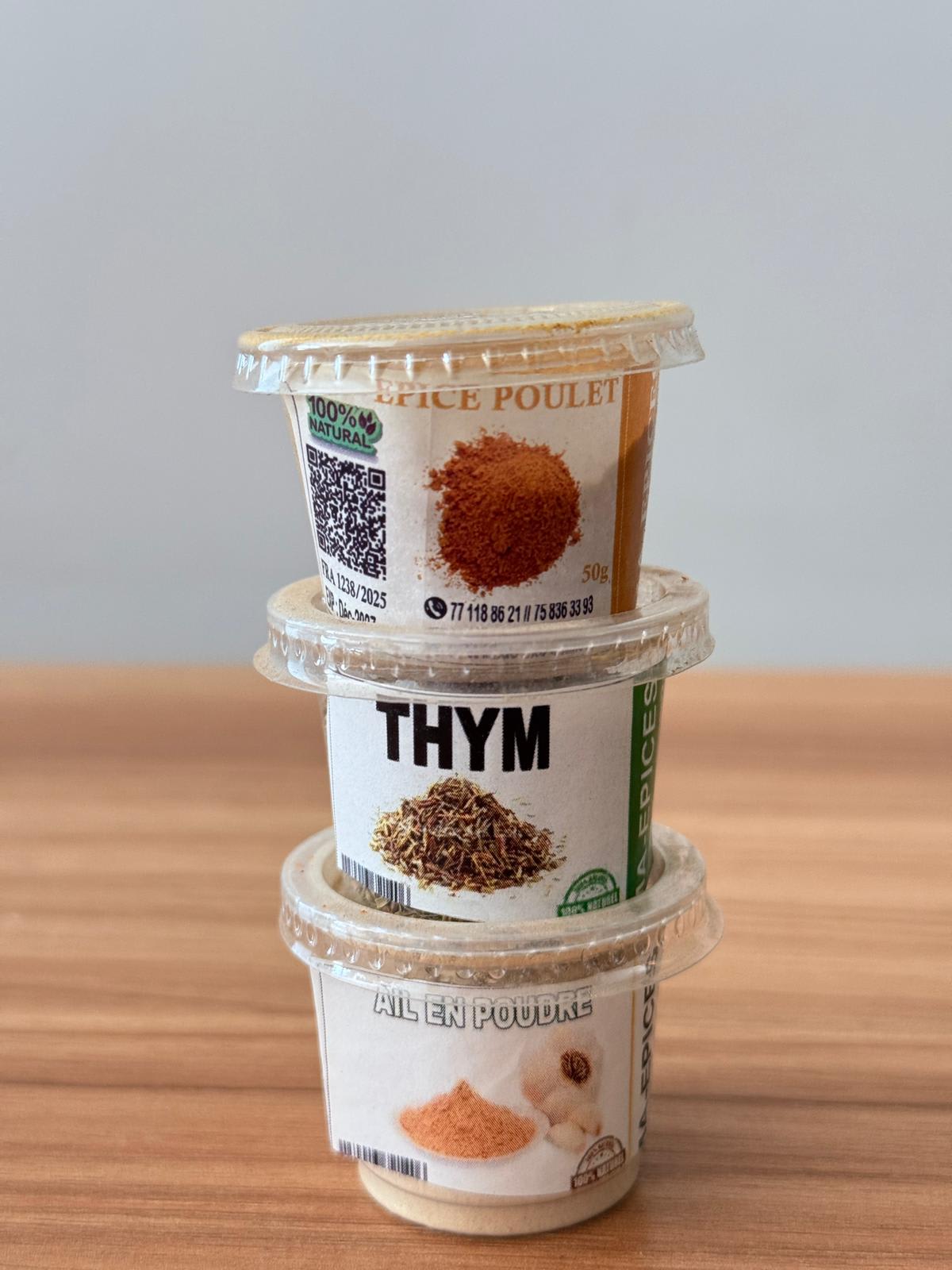 Trio épices poulet thym ail