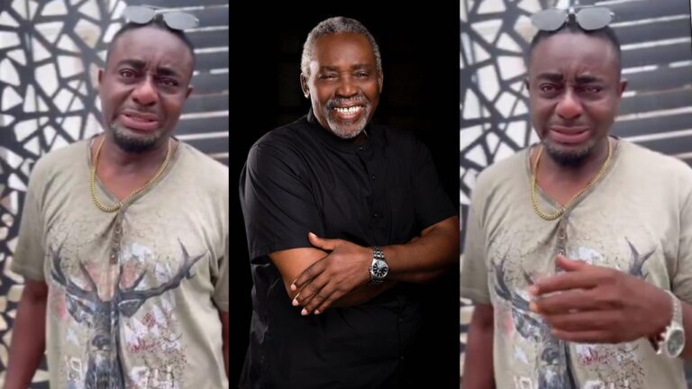 I’ve not seen him till he died” — Emeka Ike breaks down in tears over Olu Jacobs’ death