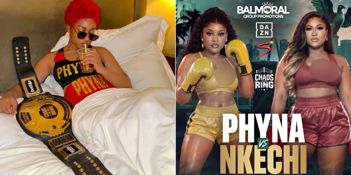 Phyna Knocks Out Nkechi Blessing in Historic Celebrity Boxing Bout