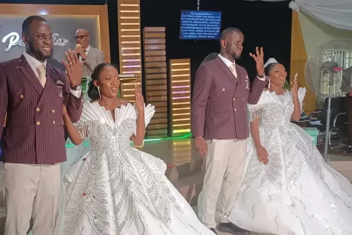 Identical Twin Sisters from Akwa Ibom Marry Twin Brothers from Abia in Double Wedding