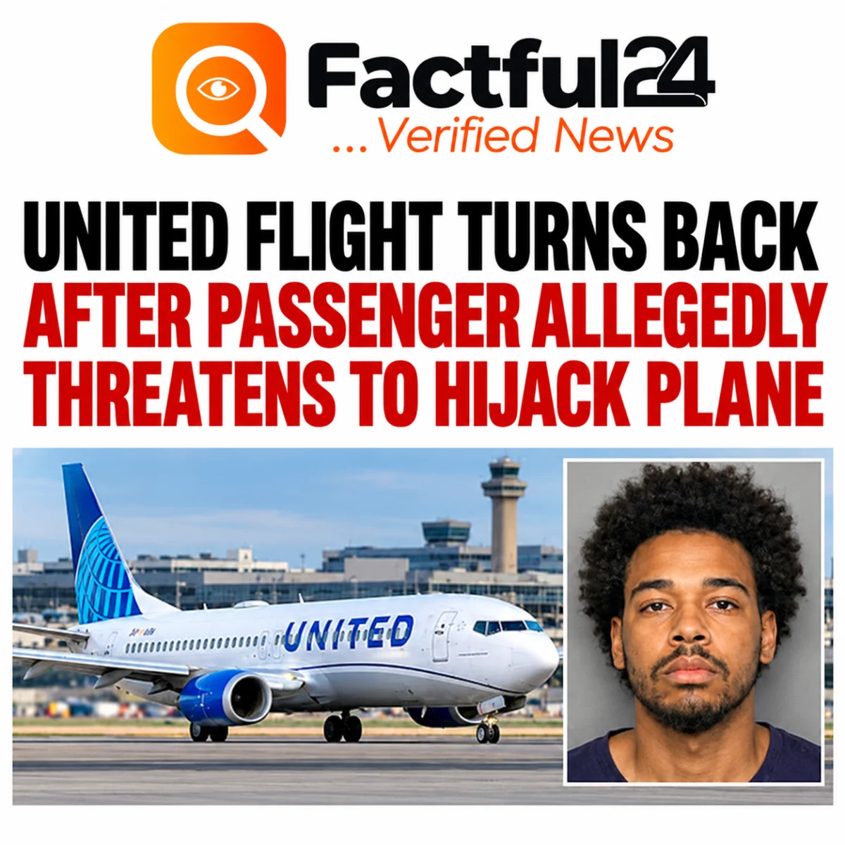 United Airlines Flight Returns to Las Vegas After Passenger Allegedly Threatens to Hijack Plane