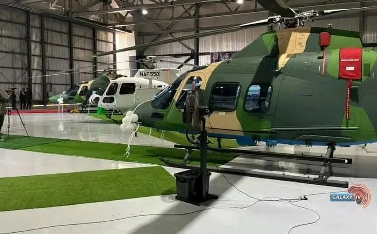 Tinubu Inducts Five New Helicopters into Nigerian Air Force Fleet to Strengthen Fight Against Terrorism