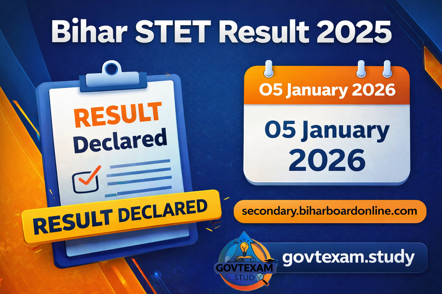 Bihar STET Result 2025 Declared | Download Scorecard Official Notification