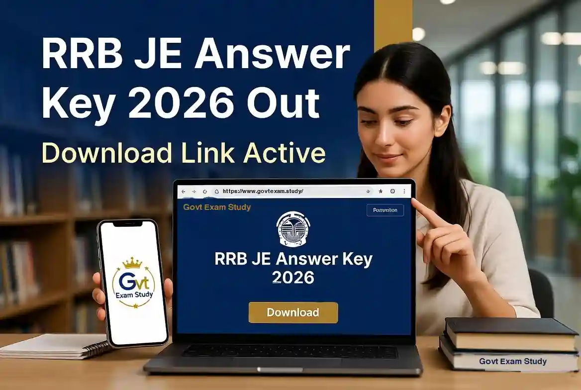 RRB JE Answer Key 2026 Out -  Download CEN 05/2025 Response Sheet Official Notification