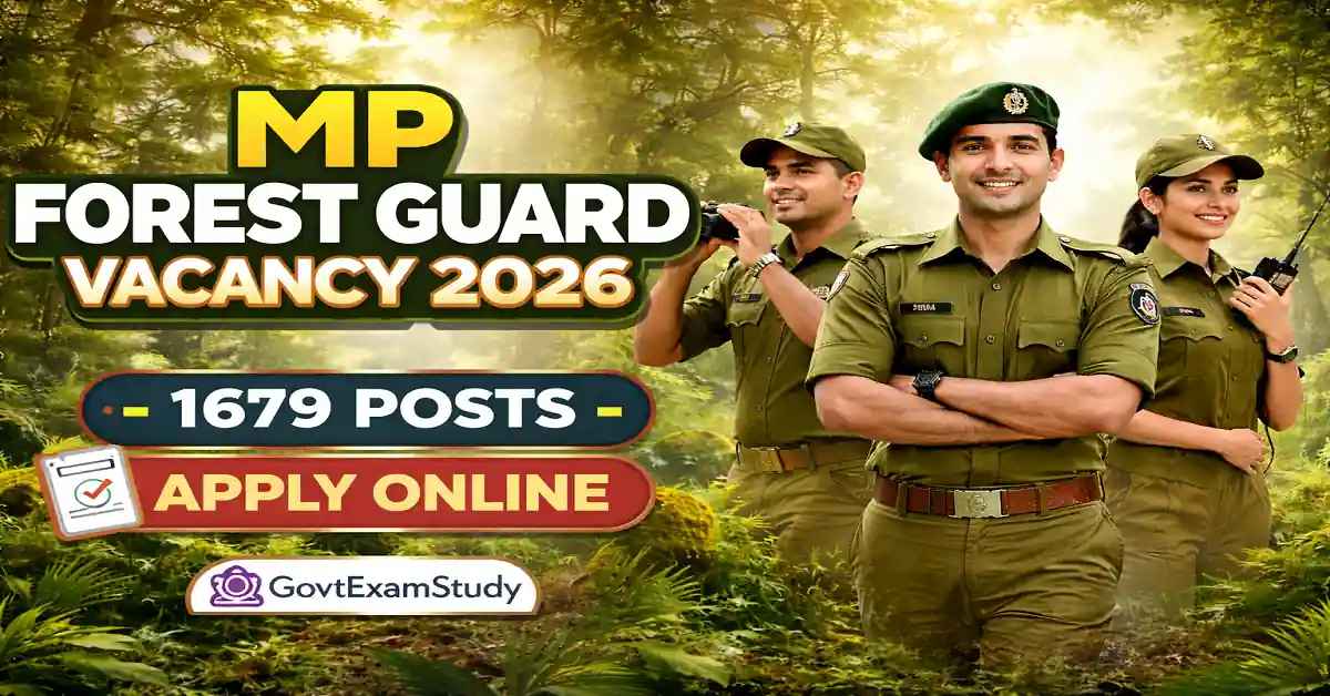 mp government job vacancy 2026 forest guard jail prahri recruitment