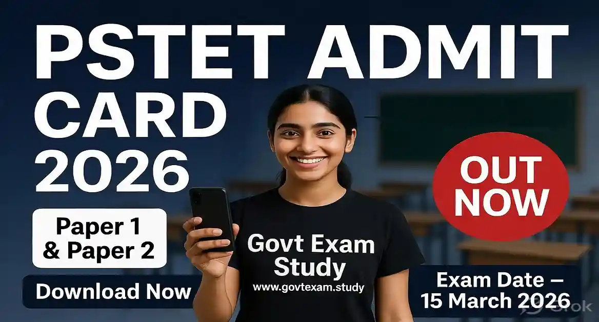 PSTET Admit Card 2026 Out – Download Punjab TET Hall Ticket Official Notification