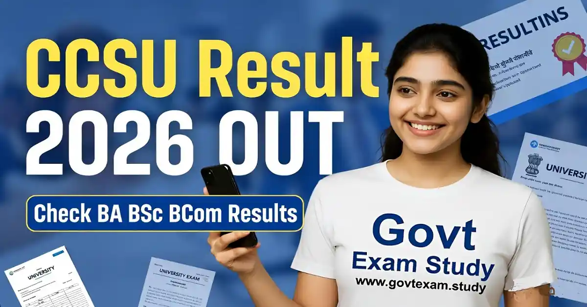 CCSU Even Semester Result 2026 Out Check UG PG Semester Wise Marksheet Download Link
