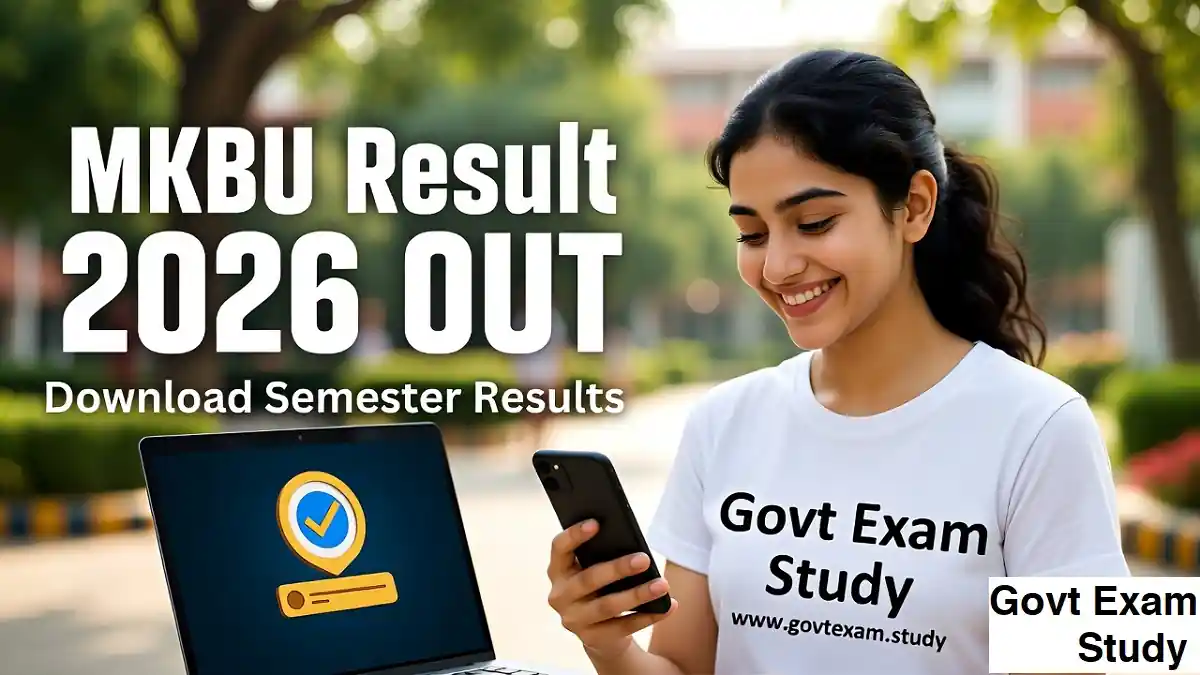 MKBU result 2026 download BA BSc BCom semester result mkbhavuni university result