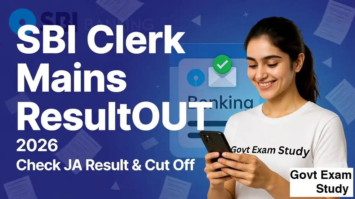 SBI clerk mains result 2026 declared check SBI JA mains result 2026 and expected cutoff marks