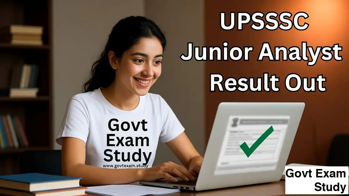 upsssc junior analyst drug result 2026 pdf download