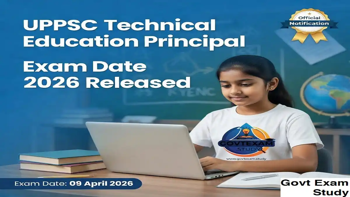 uppsc technical education principal exam date 2026 notification