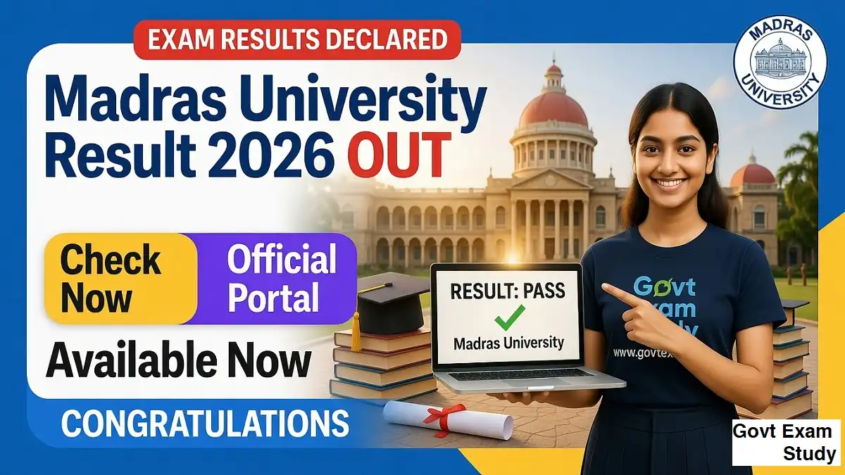 madras university result 2026 unom result november 2025 ug pg semester exam result