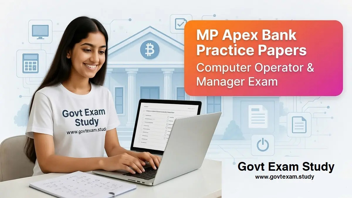 MP Apex Bank Computer Operator Practice Papers Mock Test Govt Exam Study