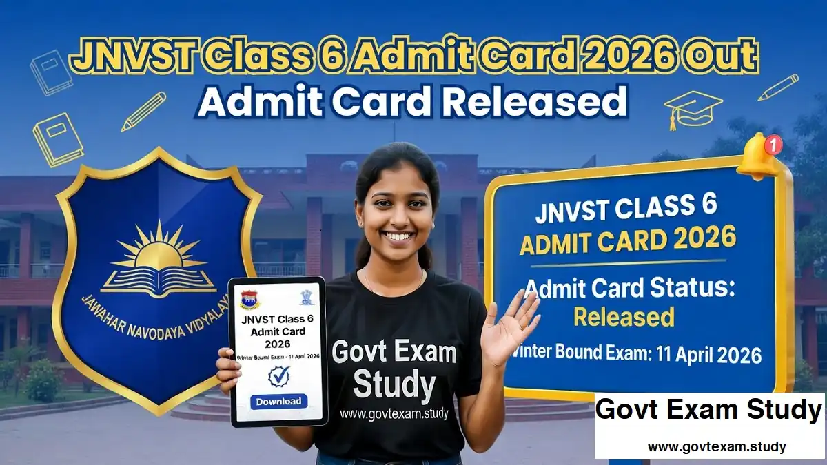 jnvst class 6 admit card 2026 winter bound navodaya admit card download