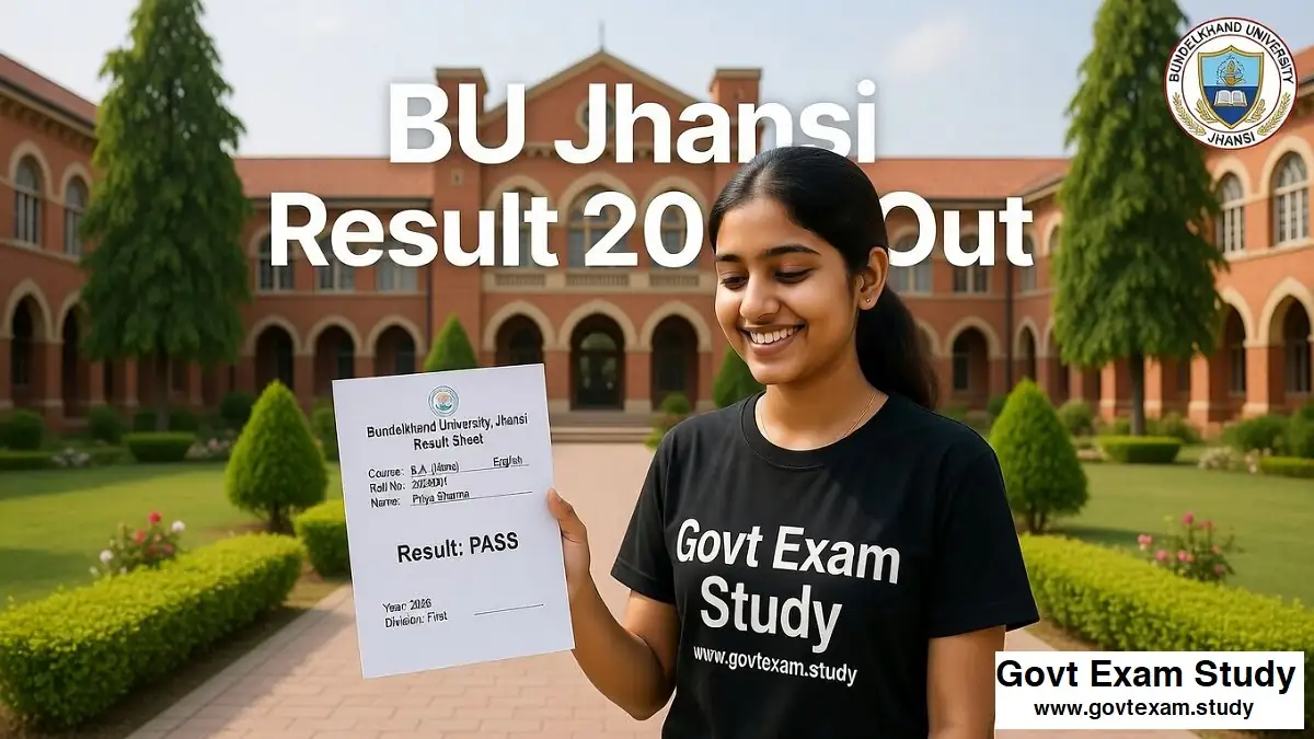 BU Jhansi result 2026 released download Bundelkhand University UG PG odd semester BA BSc BCom MA MSc result PDF at bujhansi.ac.in
