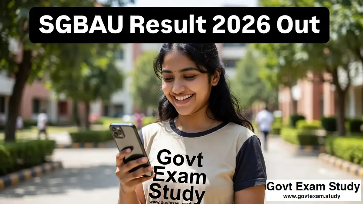 SGBAU Result 2026 Marksheet PDF Download UG PG Result