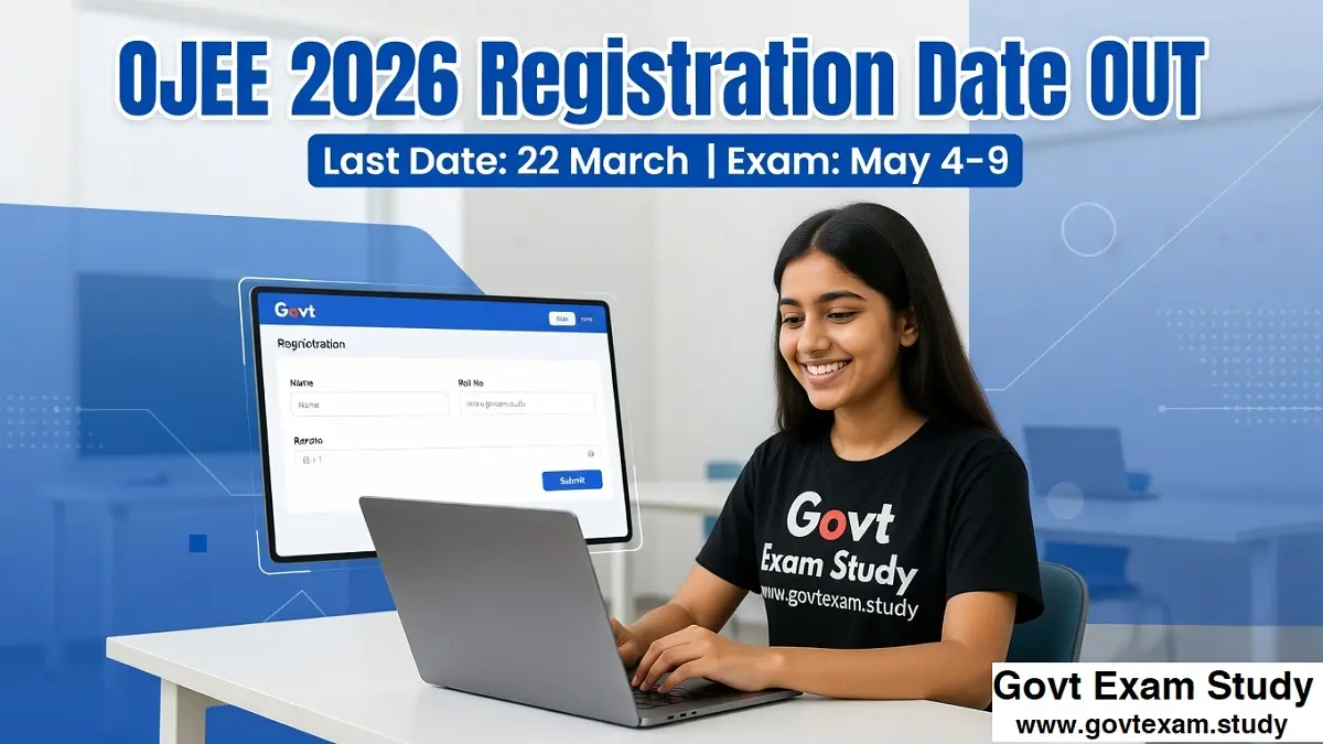 OJEE 2026 Registration Date Out, Apply Online
