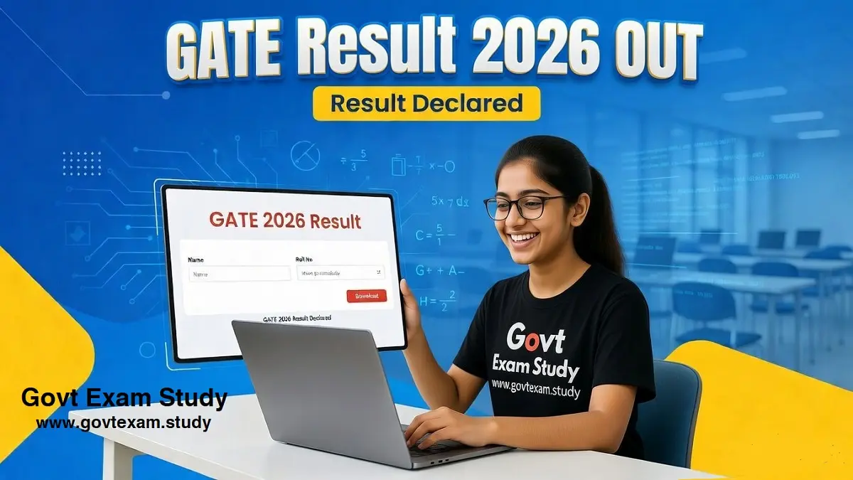 GATE 2026 Result Declared check scorecard download GOAPS portal