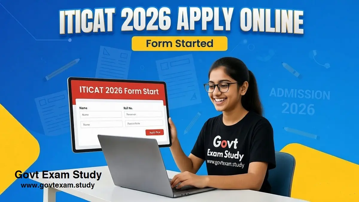 ITICAT 2026 application form apply online exam date admit card