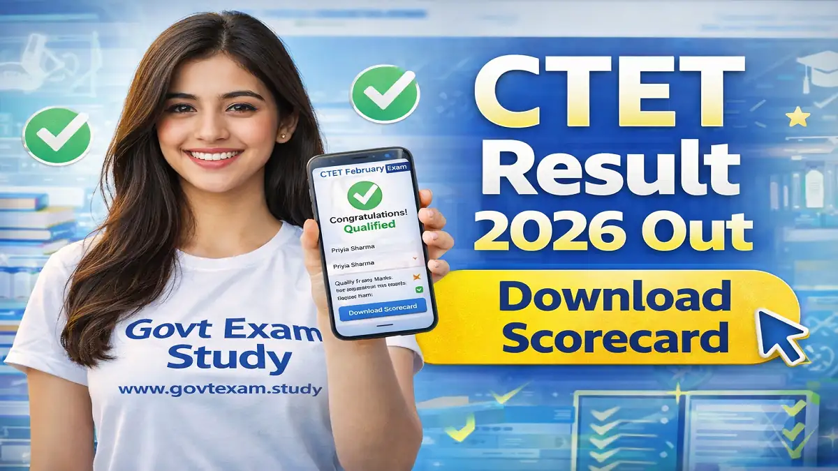ctet result 2026 scorecard download ctet.nic.in result link cbse ctet february result
