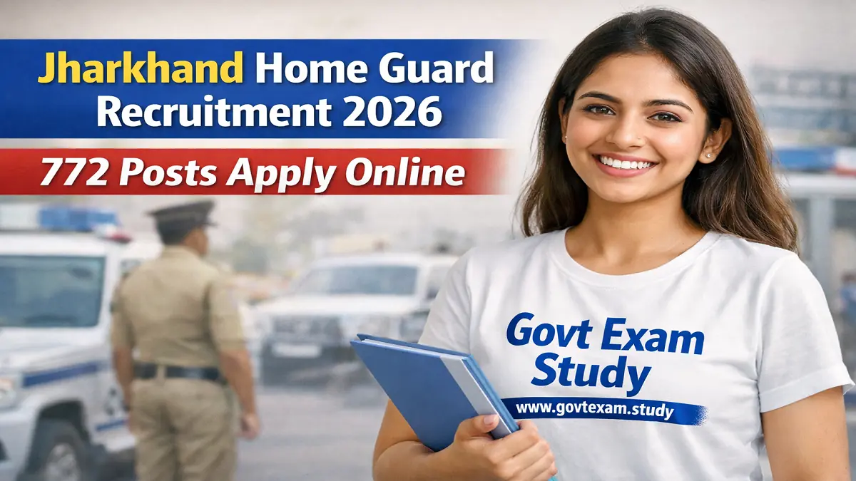 Jharkhand Home Guard Recruitment 2026 772 Posts Apply Online