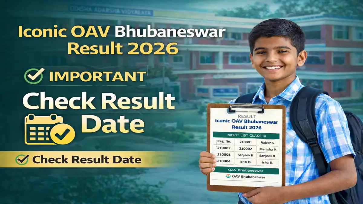 iconic oav bhubaneswar result 2026 selection list oav entrance exam class 9 merit list