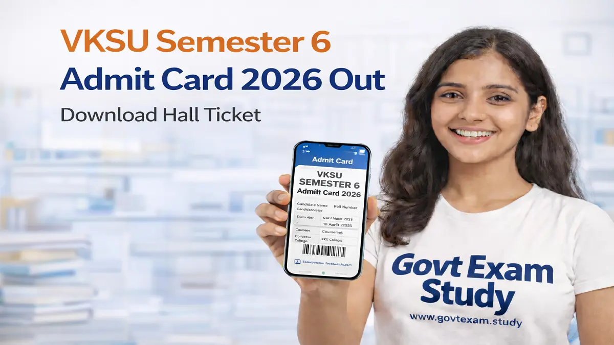 VKSU Semester 6 Admit Card 2026 Out Download Hall Ticket
