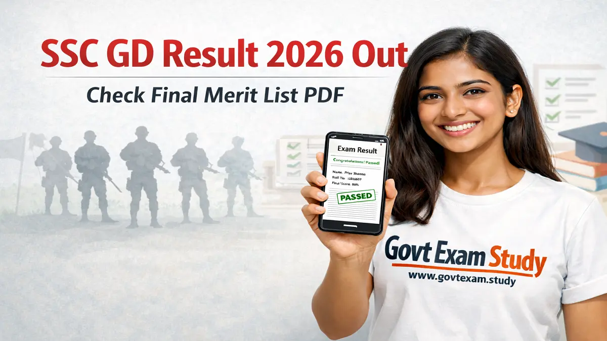 SSC GD Constable Final Merit List PDF