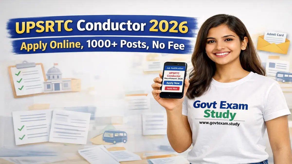UPSRTC Bus Conductor Recruitment 2026 Apply Online Notification