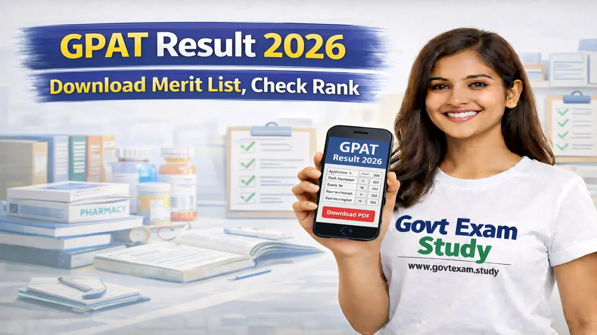 GPAT Result 2026 Merit List PDF Download
