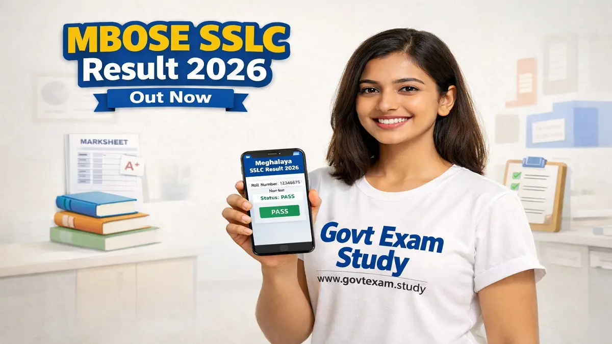 MBOSE SSLC Result 2026 Meghalaya Class 10 Result Check