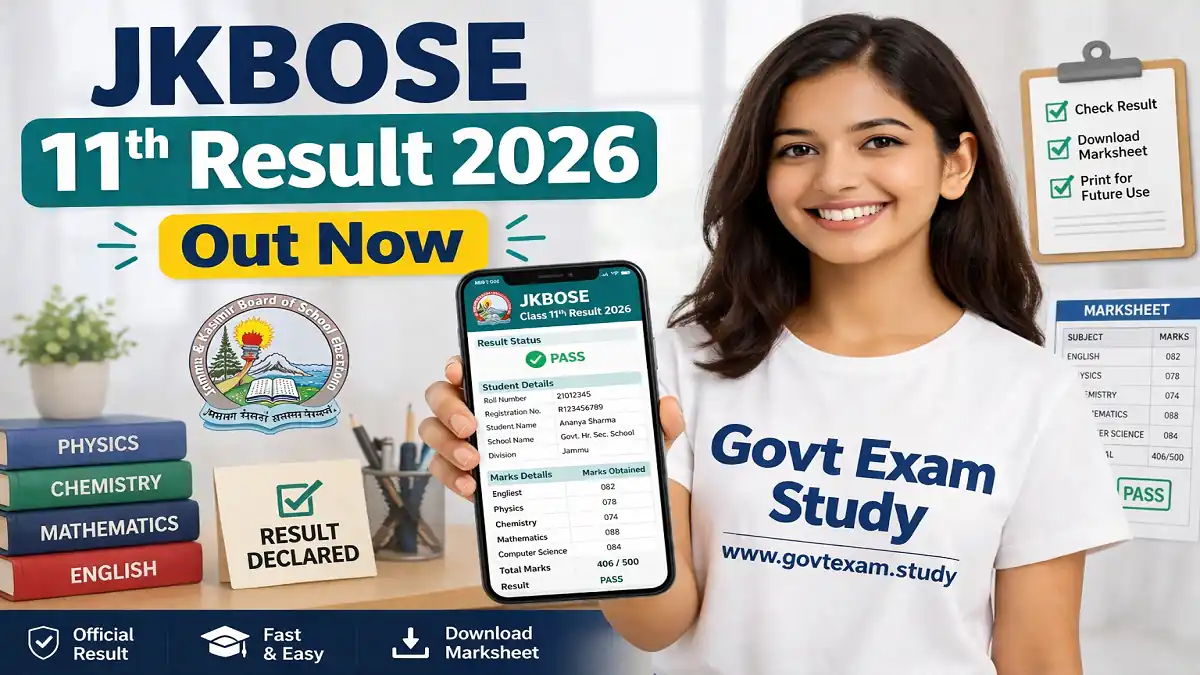 jkbose 11th result 2026 check online by roll number name jammu kashmir board result