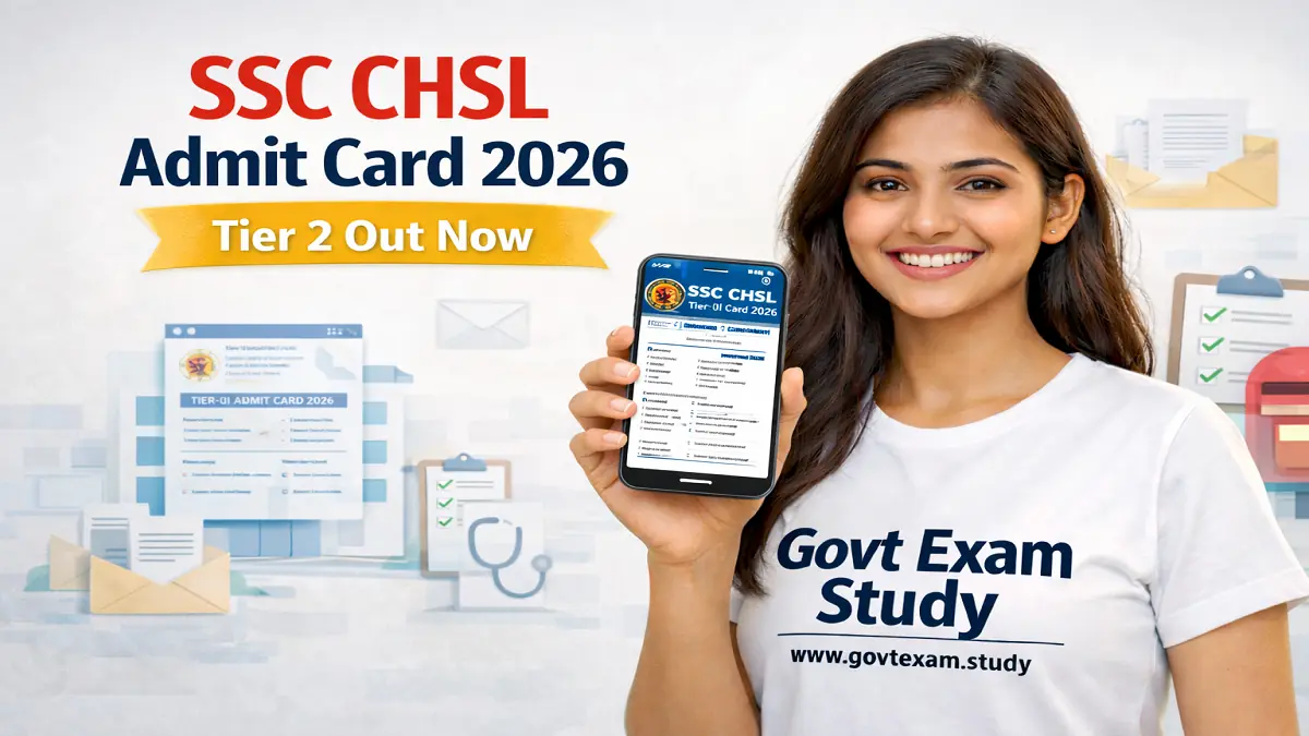 SSC CHSL Tier 2 Admit Card 2026 Download