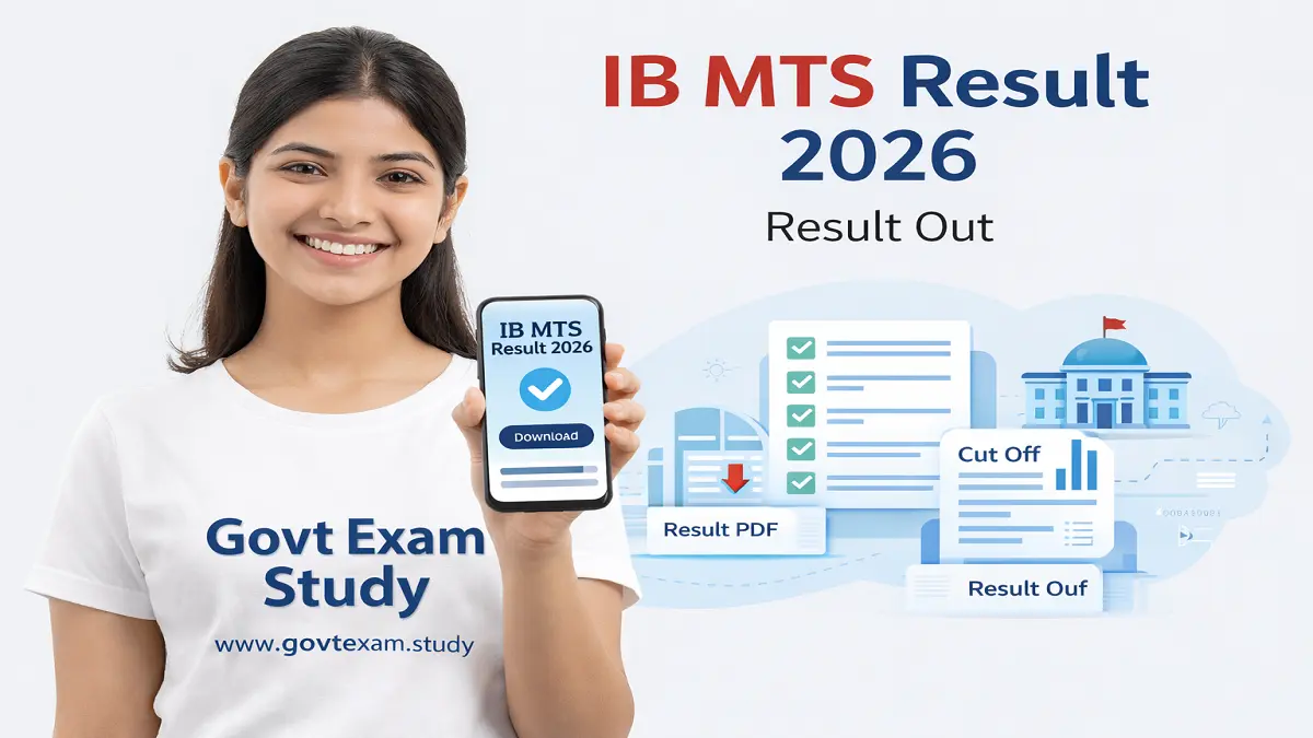 IB MTS Result 2026 PDF Download Sarkari Result Cut Off