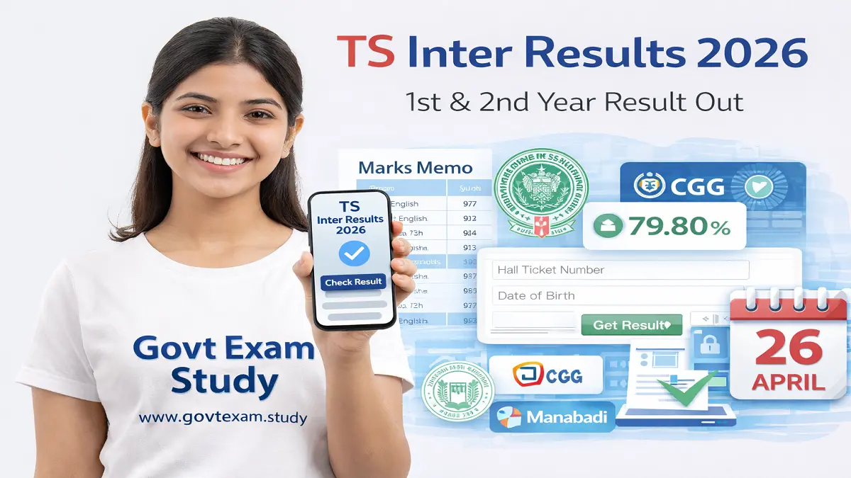 TS Inter Results 2026 Check Online @ results.cgg.gov.in