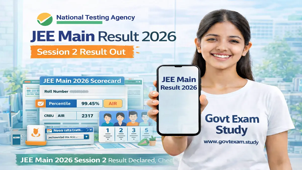 JEE Main Result 2026 Session 2 Scorecard Download NTA