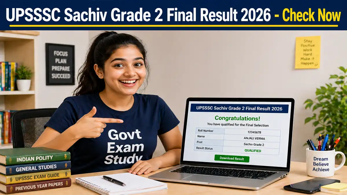UPSSSC Sachiv Grade II Final Result 2026 Out at upsssc.gov.in
