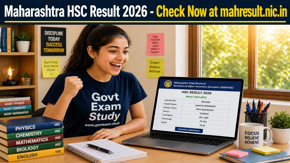 Maharashtra HSC Result 2026 Check 12th HSC Result Online at mahresult.nic.in