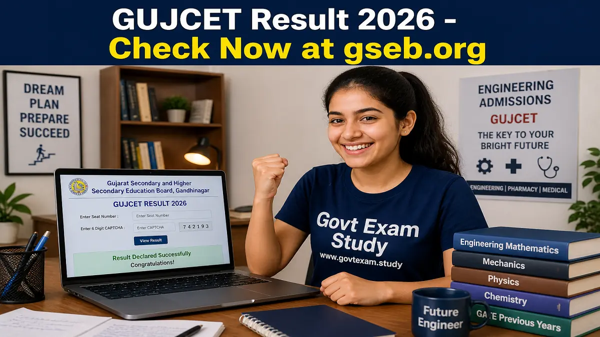 GUJCET Result 2026 Declared Download Scorecard at gseb.org and gujcet.gseb.org