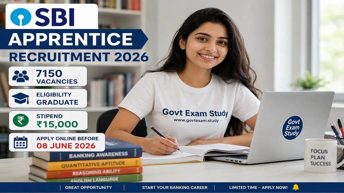 SBI Apprentice Recruitment 2026 – 7150 Vacancies Apply Online at govtexam.study