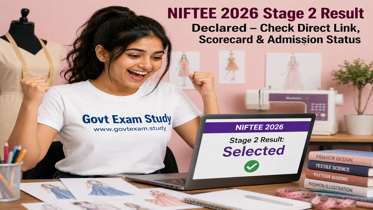 NIFTEE 2026 Stage 2 Result declared check direct link scorecard admission status NIFT