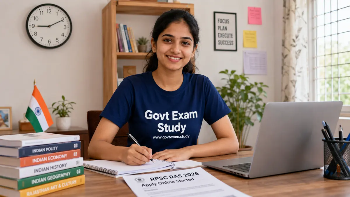 RPSC RAS 2026 notification apply online for 607 vacancies Govt Exam Study