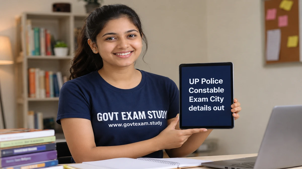 UP Police Constable Exam City 2026 download city slip at govtexam study website