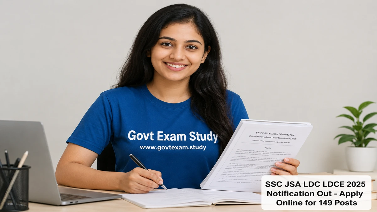SSC JSA LDC LDCE 2025 notification apply online for 149 Group C posts at ssc.gov.in