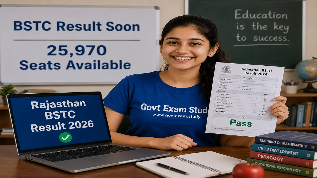 Rajasthan BSTC result 2026 final answer key released pre deled scorecard download at govt exam study