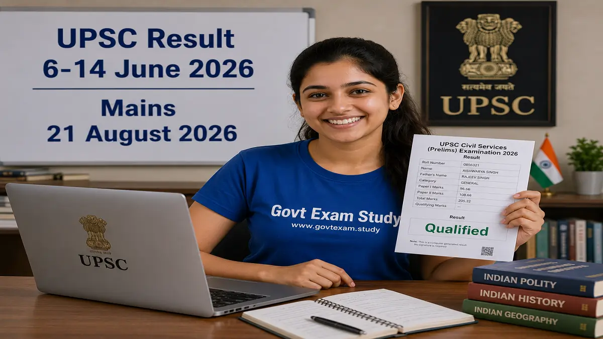 UPSC prelims result 2026 expected soon download CSE result PDF at govt exam study